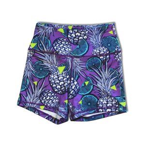 PINEAPPLE LIME 5" HIGH WAIST SHORTIES